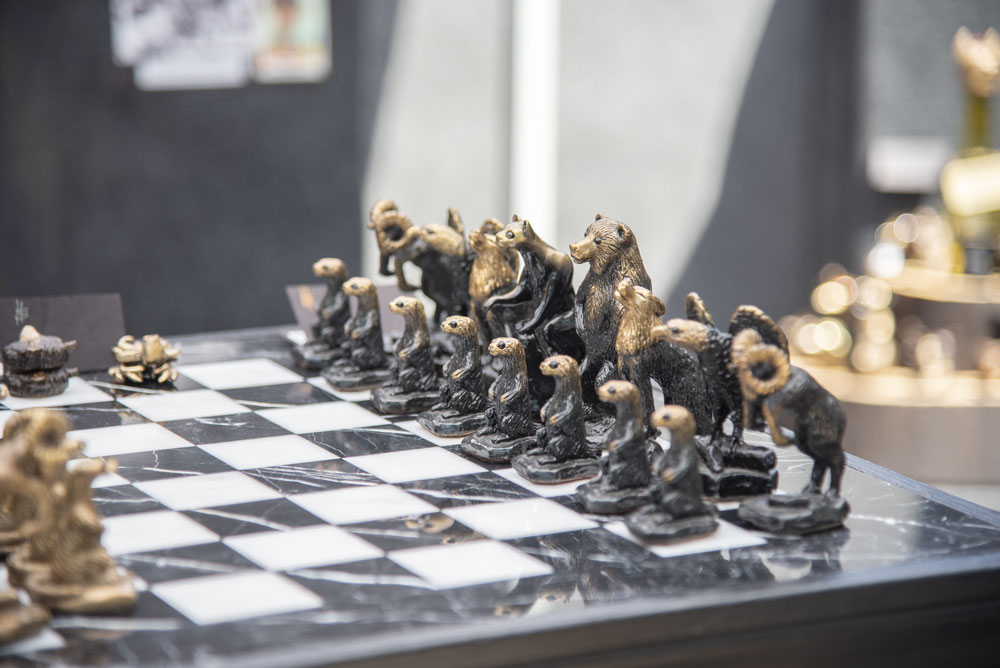Mark Nordquist Studios - Bronze Animal Chess Sets & Games - MARK NORDQUIST  STUDIO