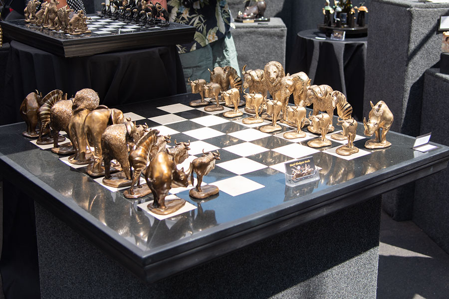 Mark Nordquist Studios - Bronze Animal Chess Sets & Games - MARK NORDQUIST  STUDIO