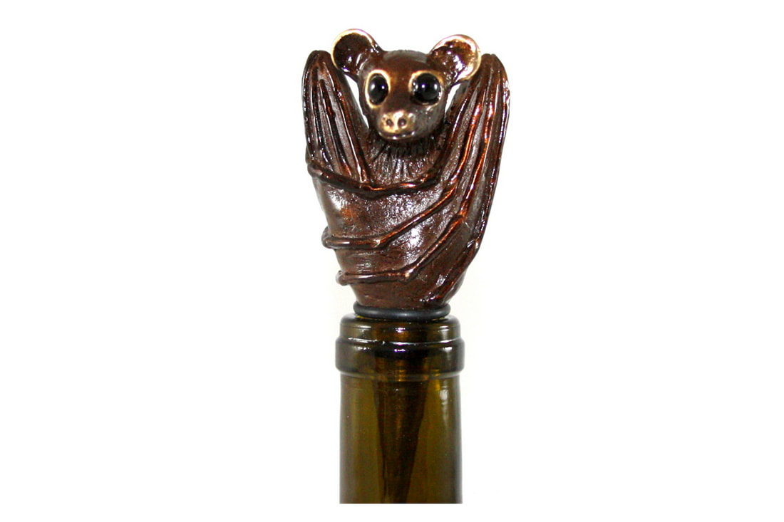 Mark Nordquist Studio bronze sculpture art and custom luxury wine bottle stopper