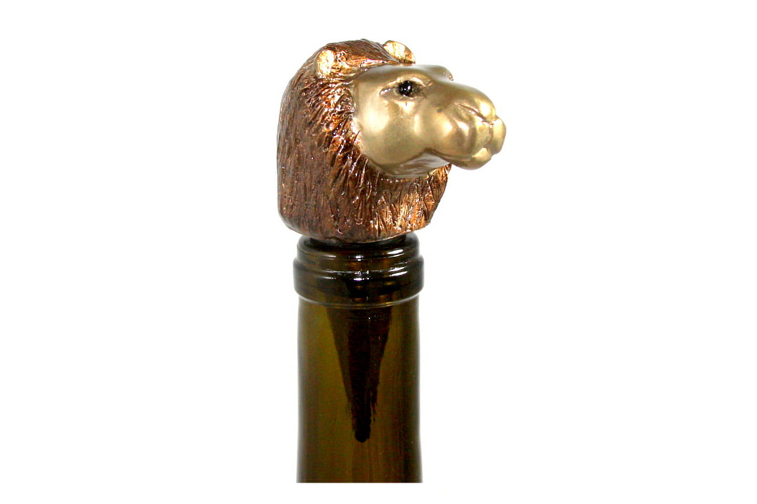 Mark Nordquist Studio bronze sculpture art and custom luxury wine bottle stopper