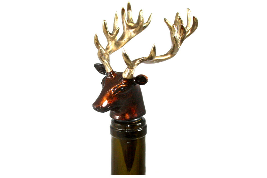 Mark Nordquist Studio bronze sculpture art and custom luxury wine bottle stopper