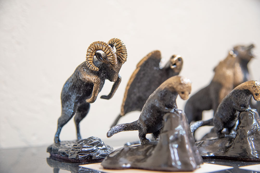 Mark Nordquist Studio bronze sculpture and custom luxury chess sets Rocky Mountain Rascals